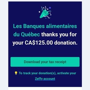Donations from sales